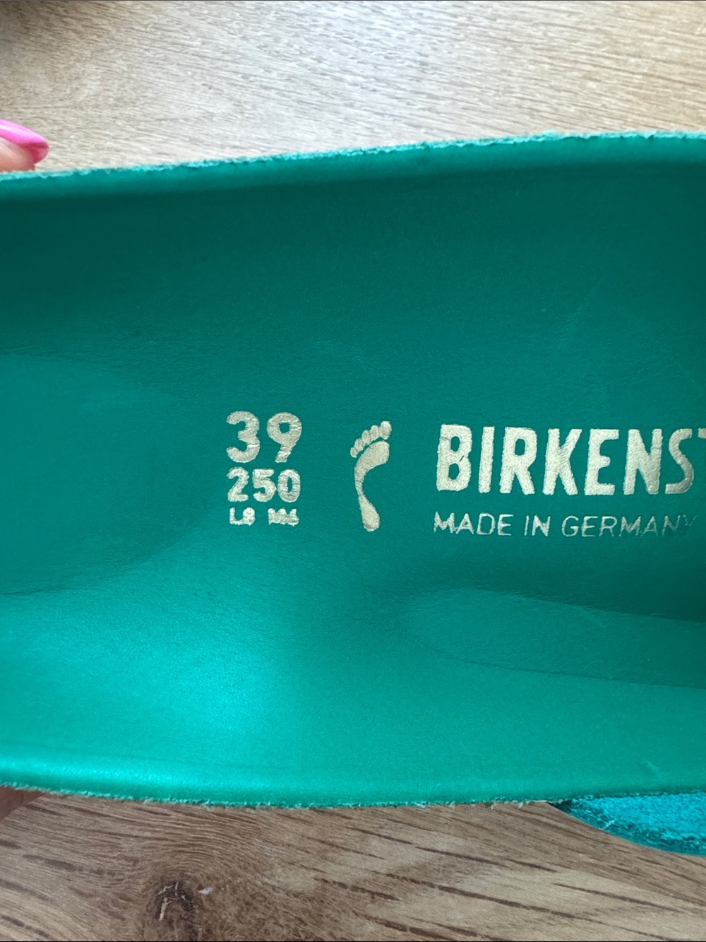 NEW Birkenstock Madrid Big Buckle Natural Leather Patent Sandals Size 39 - Picture 7 of 9